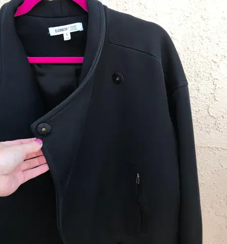 Elizabeth and James women’s Kellan collar black biker jacket size small S