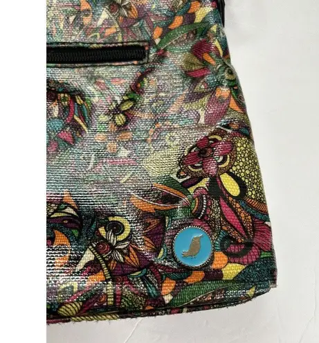 Sakroots ‎ Artist Circle Rainbow Spirit Desert Crossbody Bag Purse Coated Canvas