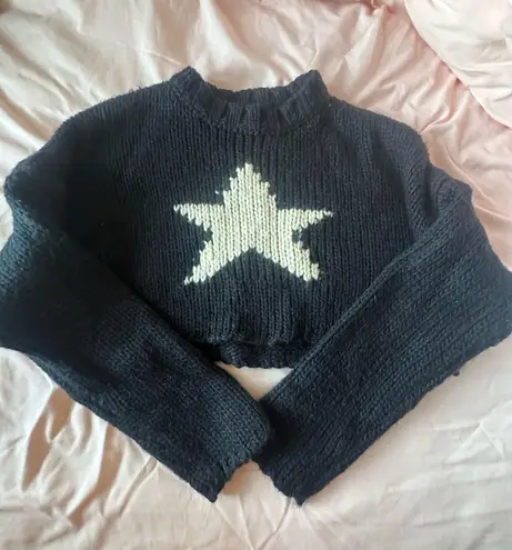 Edikted Star Sweater Cropped