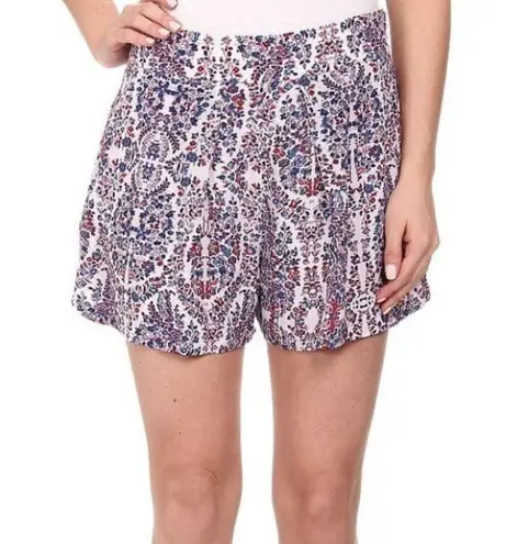 Rebecca Taylor Silk Shorts Floral Size 8 MSRP $275.00