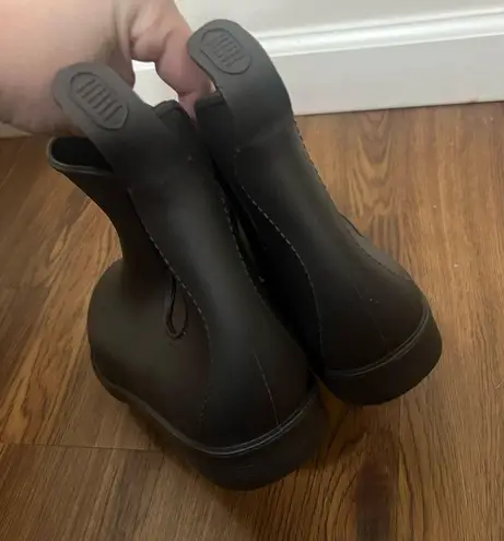 Ibaotty Brown Rubber Ankle Boots Size 11 US