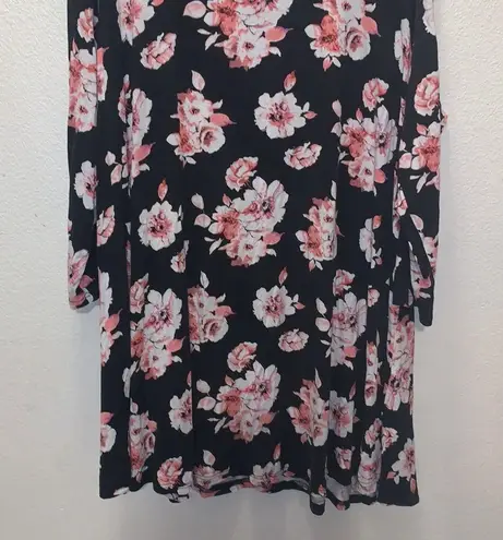 Larace clothing Larace V-Neck Loose Fit Flowy Long Sleeve Tunic Top Plus Size Women