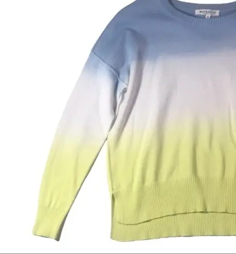 Workshop Republic Clothing Yellow/Blue/White Crew Neck Sweater Size XS
