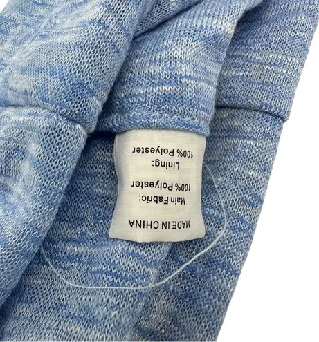 Heather Blue Infinity Scarf with Hidden Pocket