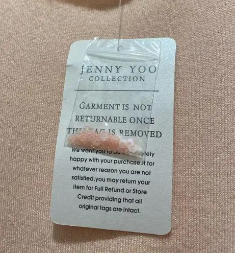 Jenny Yoo NWT Light Pink Cropped Sweater Tank Top Blouse - S