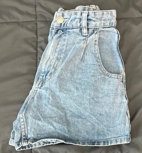 Sinsay Pleated Denim Short Size 4 Blue