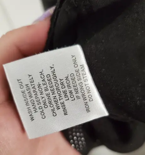 Seven 7 Luxe Women's Plus Size 18/20 Long Sleeve Black and Silver Bling Stripe Shirt