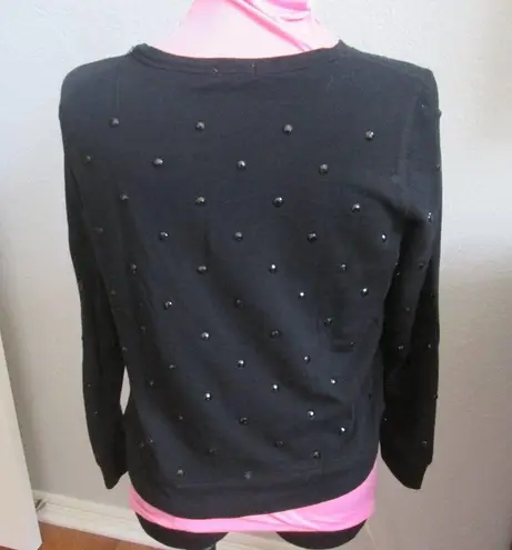 Joe Fresh Black Studded Sweatshirt - Size M