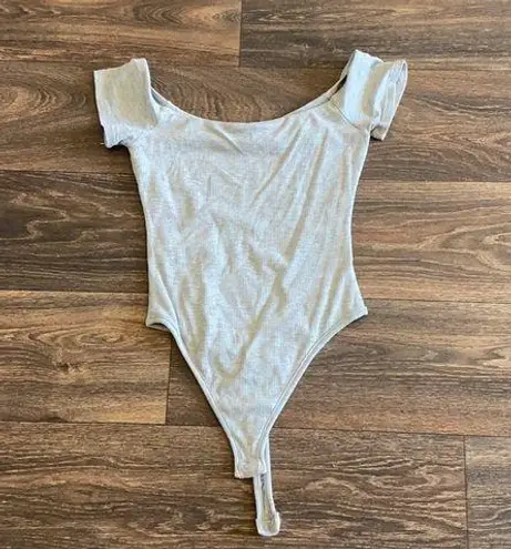 Naked Wardrobe Gray Bodysuit