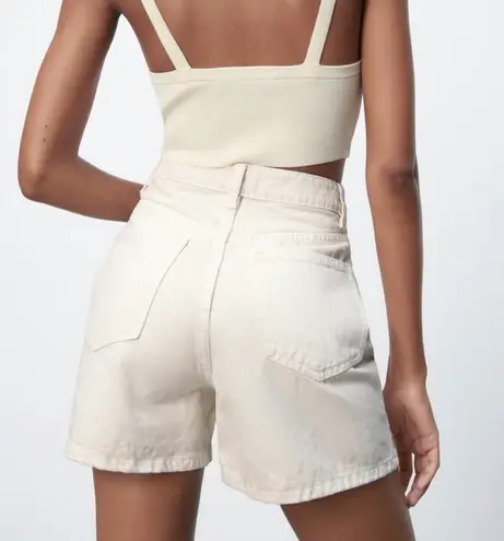 ZARA High Waisted Denim Shorts