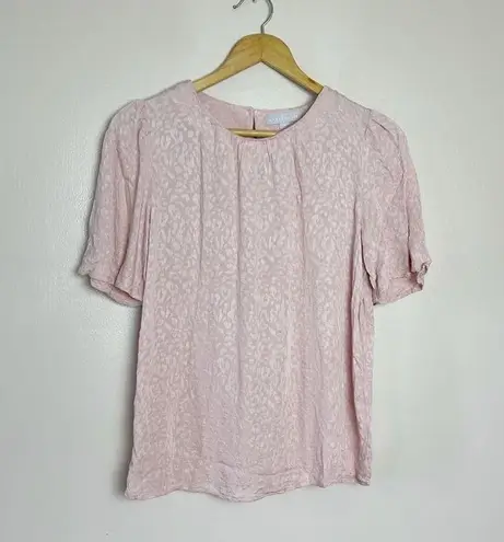 Chelsea28 CLEARANCE! Pink Leopard S/S Blouse Size XS EUC