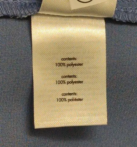 We Wore What NWT Blue Satin Charmeuse Cowl Neck Spaghetti Strap Slip Dress S