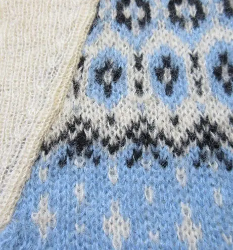 J.Crew NWT  Fair Isle Half-zip Sweater in Tundra Buttercream Black Brushed Yarn L