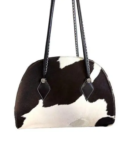 Donald J. Pliner Cowhide Shoulder Tote Bag Purse NWOT XLARGE Western Style Brown