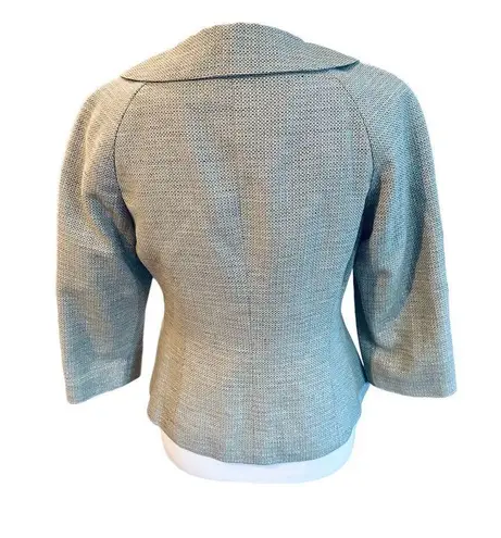 Badgley Mischka Tan Metallic Jacket Sz 6