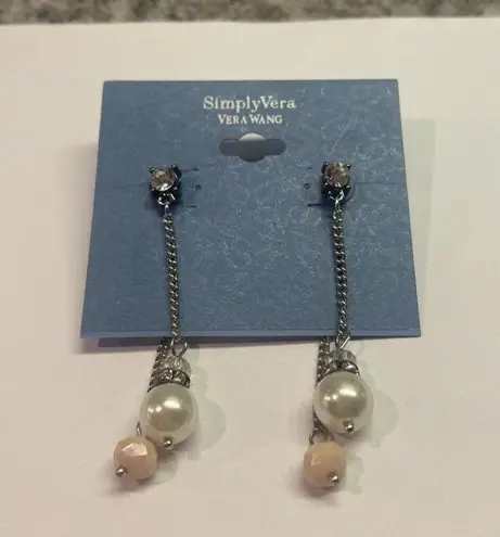Simply Vera - Vera Wang $14.00 MSRP NWT Earrings Pierced Beaded Dangle