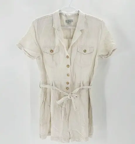 Rails  Women's Georgie Stone Short Romper linen blend sz S lightweight versatile thumbnail 1