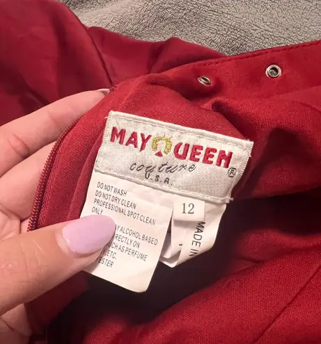 Gown Style Ball Dress Red Size 12