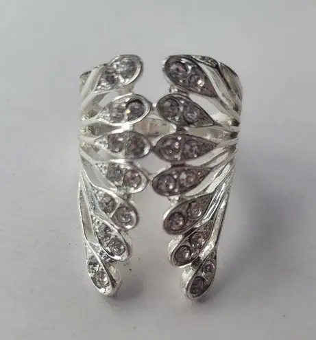 Vintage Bat Wing Unbranded Statement Ring Silver