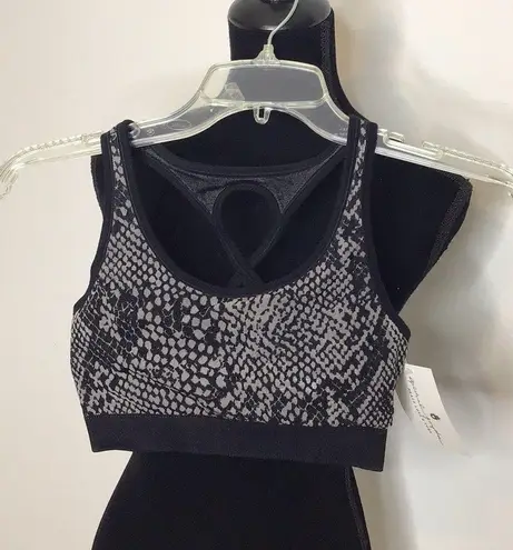 Spiritual Gangster  Snakeskin Print Sports Bra size XS/S. NWT. Black…