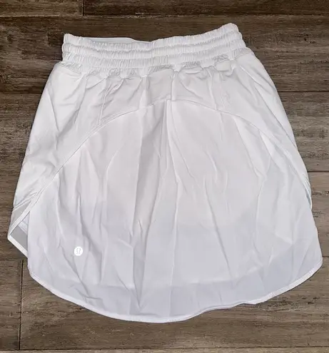 Lululemon White Hotty Hot High-Rise Skirt