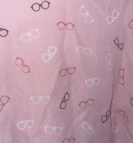 Como blu pink novelty, print eyeglasses button