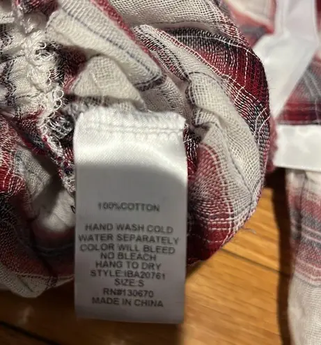 INA Cropped Gauzy Off-The-Shoulder Blouse (S)