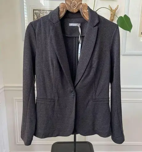 Olivia Moon NWT Nordstrom  Charcoal Grey Jersey Knit Blazer L