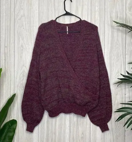 Free People  Karina Wrap Sweater Wool Mohair Alpaca size XS Extra Small