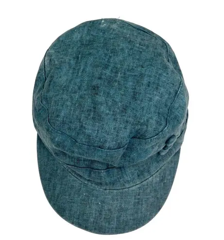 Toucan Collection Vintage Y2k Blue Chambray Denim Newsboy Cap Hat