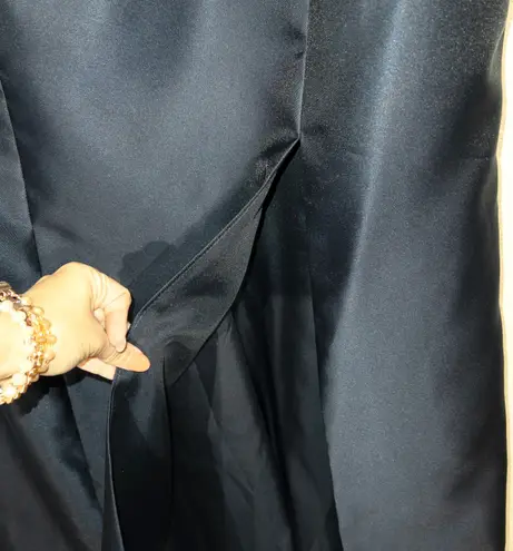 Alfred Sung NWT Midnight Navy Spaghetti Strap Mermaid Dress Size 18