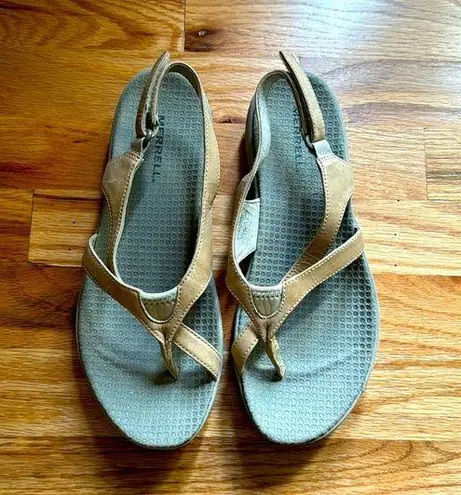 Merrell Savannah Tan Thong Sandals