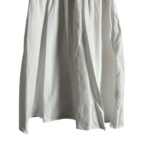 Naadam White Ribbed Corset Long Sleeve V