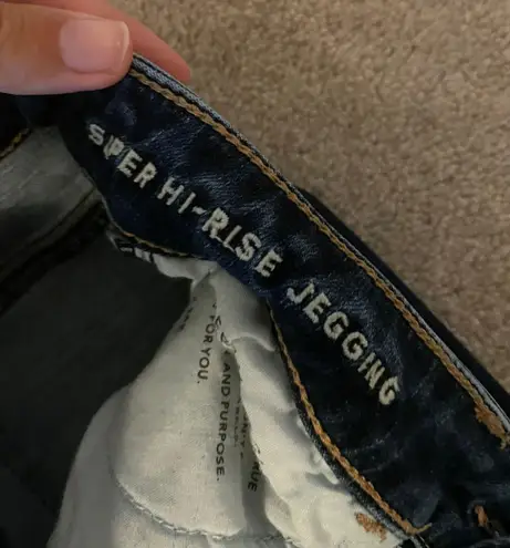 American Eagle  Super hi-rise Dark Wash Jeggings
