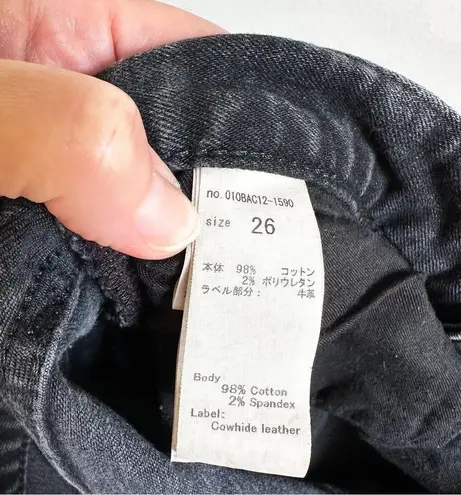 Moussy Vintage Black Distressed Velma Skinny Jeans sz 26