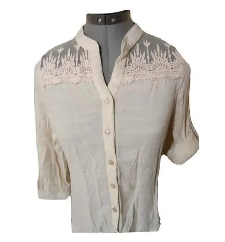 Sugar Rain size Small Gauze Blouse lace Insert