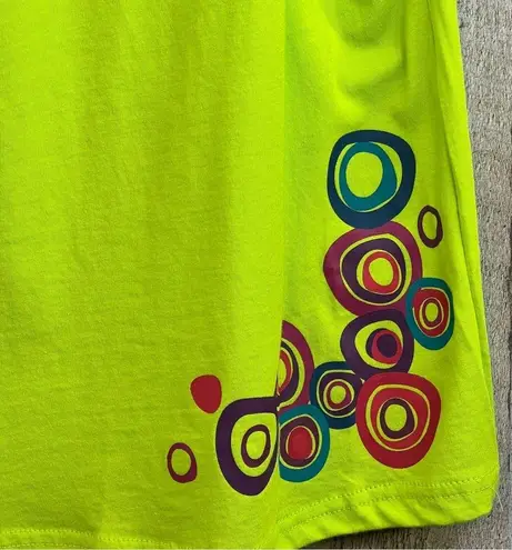 Coline Size 3XL Lime Green with Multicolored Designs Tank Top New With T…