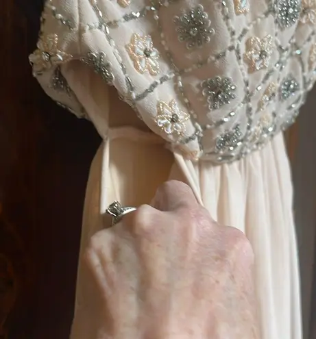 Lace & Beads London Beaded Strapless Gown Sz S