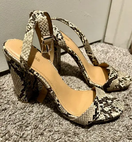 EXPRESS Snake Ankle Heels - Image 2