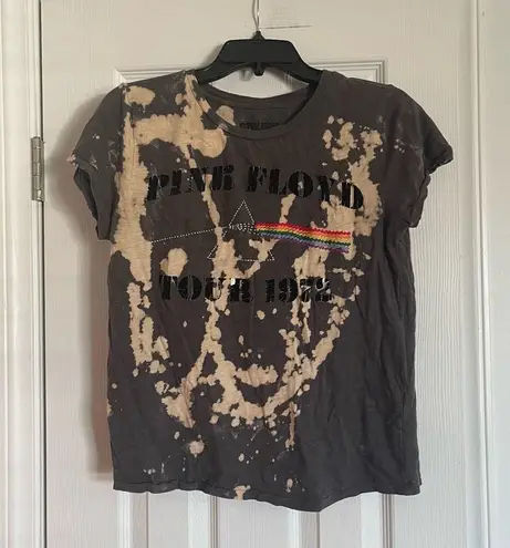 Lucky Brand Pink Floyd  Custom Bleach Splatter Graphic Band Tee SZ M - Image 3