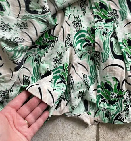 Veronica Beard Palm Garden Print Pleated Skort