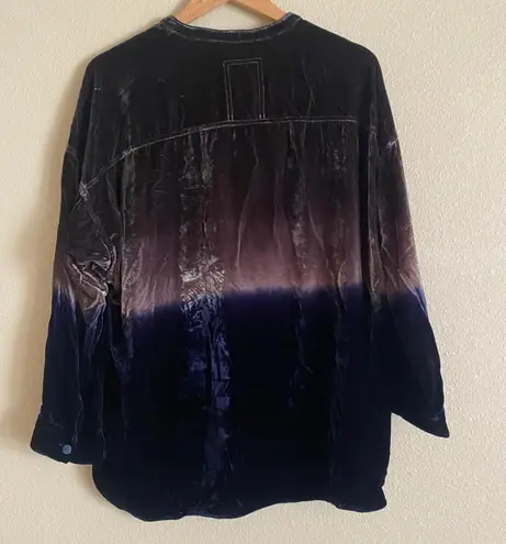 Johnny Was Velvet Ombré Tie Tunic Top