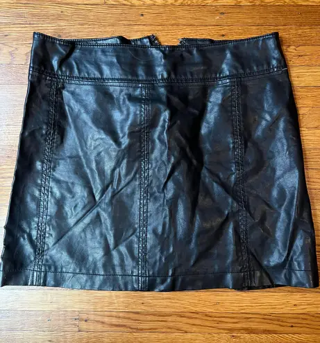 Free People Leather Skirt