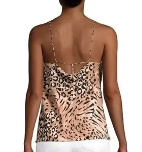 Paige Isela Cami 100% Silk Leopard Floral Print Cami Tank Top Small