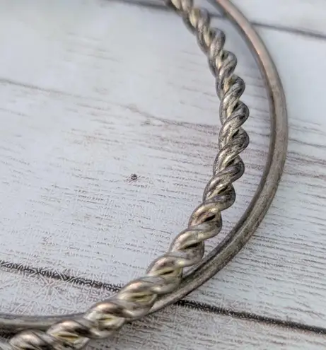 Vintage Bracelet 3 Bangles Linked Together