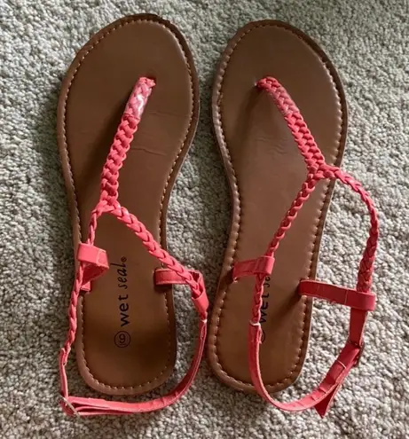 Wet Seal Hot Pink Sandals