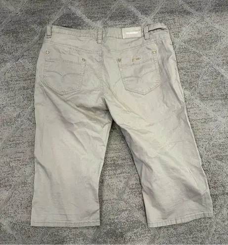 Miss Cherry Crop Capri Gray Pants EU 36 Size undefined