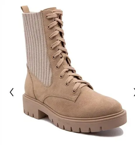 Esprit Ana Women's Sweater Knit Combat Boots sz 9