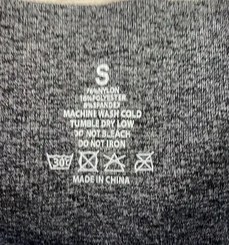 Black & Gray Camouflage Print High Waist Biker Shorts Size Small