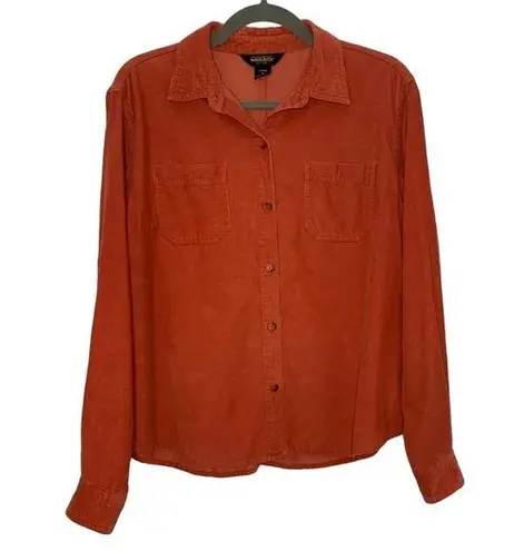 Woolrich  Orange Corduroy Button Up - Image 1